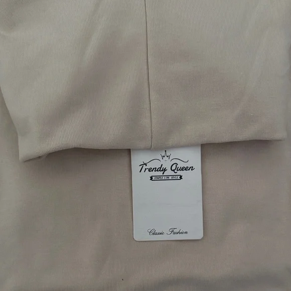 Women's Cream Turtleneck Top - Picture 2 of 2